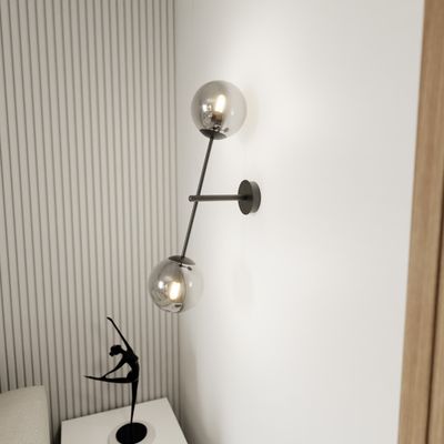 Emibig Lighting Taklampa LINEAR K2 SVART/GRAFIT