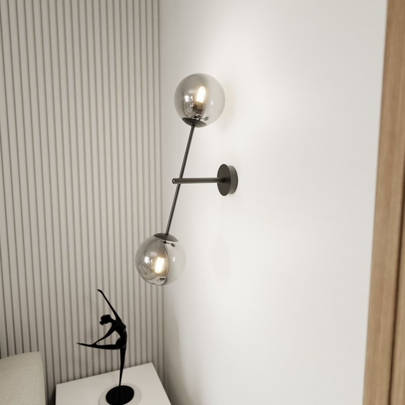 Emibig Lighting Taklampa LINEAR K2 SVART/GRAFIT