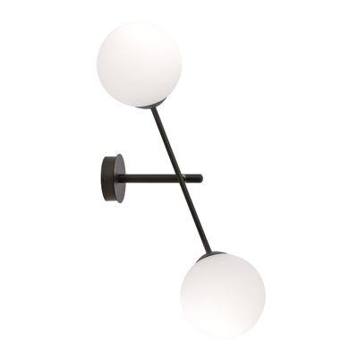 Emibig Lighting Taklampa LINEAR K2 SVART/OPAL