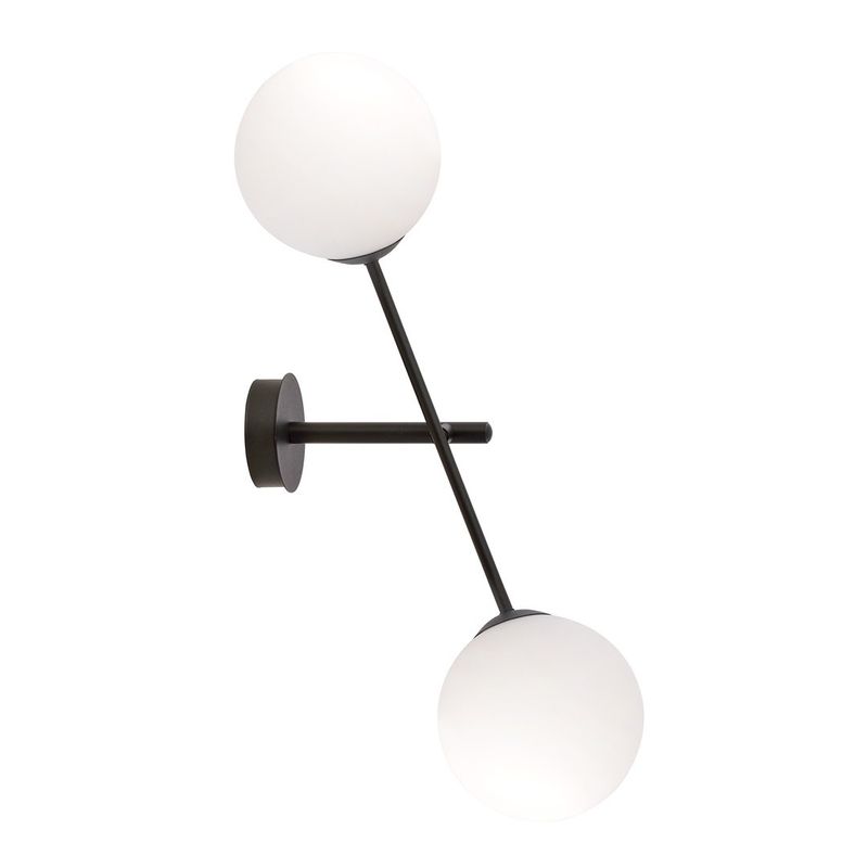 Emibig Lighting Taklampa LINEAR K2 SVART/OPAL