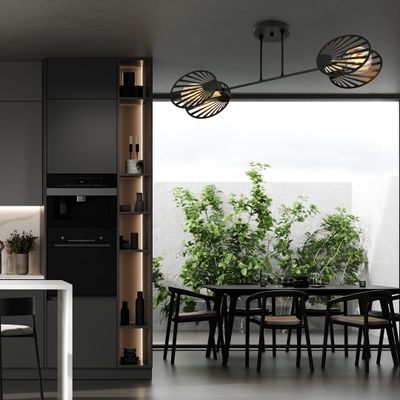 Emibig Lighting Taklampa TALIA 2 SVART