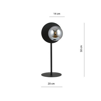 Emibig Bordslampa Lighting OSLO LN SVART/GRAFIT