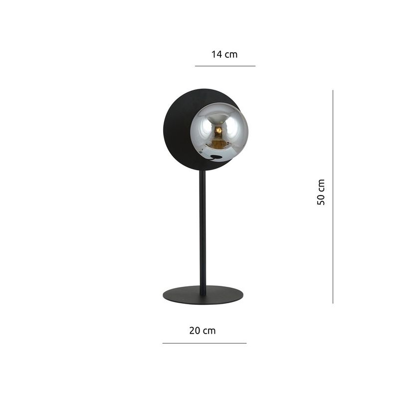 Emibig Bordslampa Lighting OSLO LN SVART/GRAFIT
