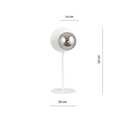 Emibig Bordslampa Lighting OSLO LN VIT/GRAFIT