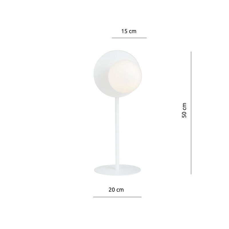 Emibig Bordslampa Lighting OSLO LN VIT/OPAL