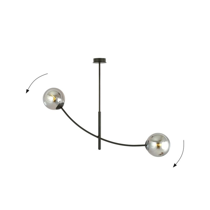 Emibig Lighting Taklampa HUNTER 2 SVART/GRAFIT