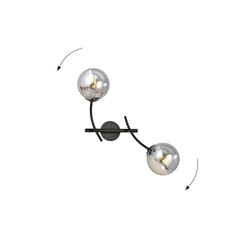 Emibig Lighting Taklampa HUNTER K2 SVART/GRAFIT