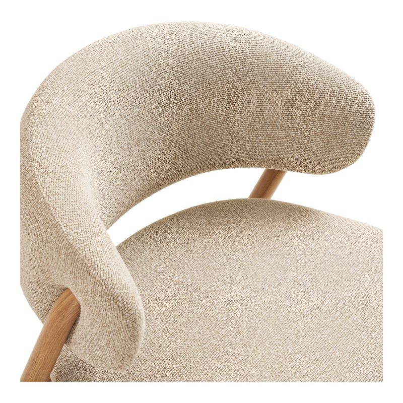 House Nordic Cavi fåtölj ljusa ben, Sand
