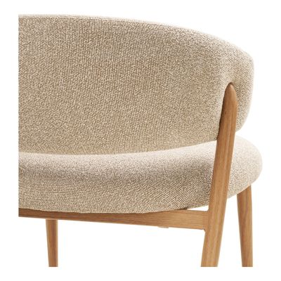 House Nordic Cavi fåtölj ljusa ben, Sand