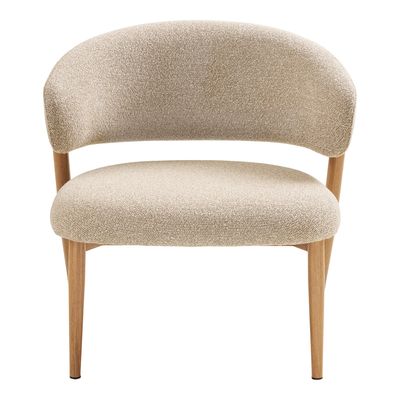 House Nordic Cavi fåtölj ljusa ben, Sand