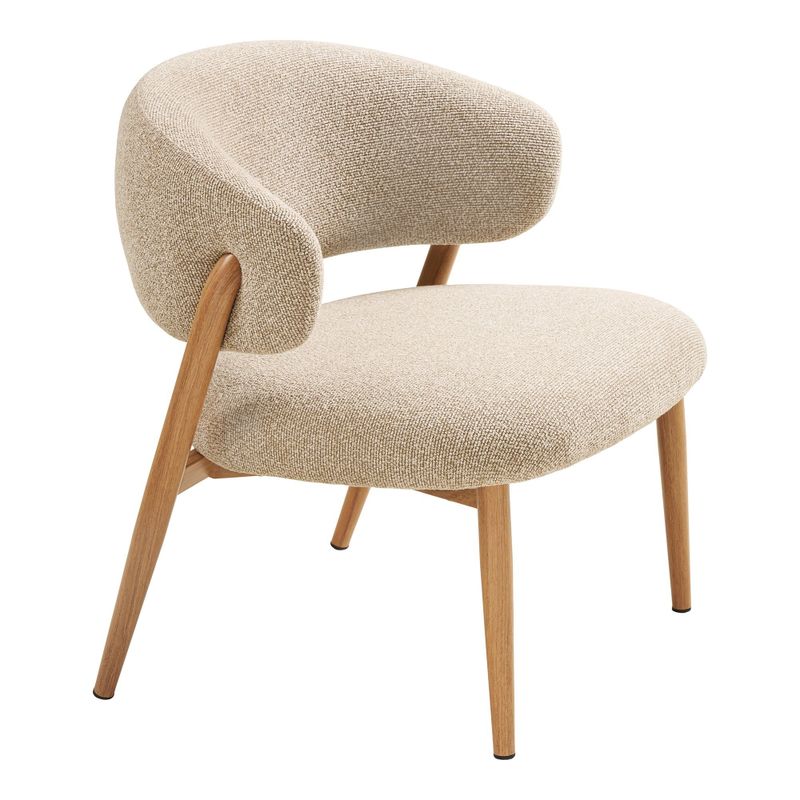House Nordic Cavi fåtölj ljusa ben, Sand