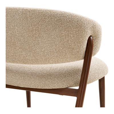 House Nordic Cavi fåtölj mörka ben, Sand