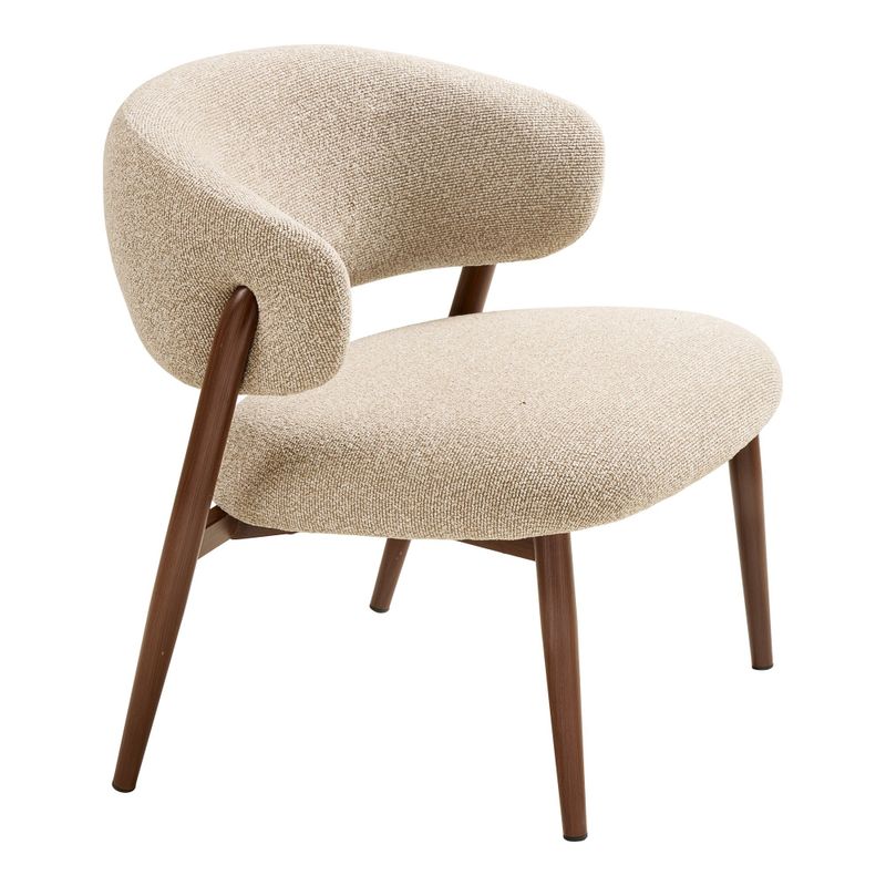 House Nordic Cavi fåtölj mörka ben, Sand