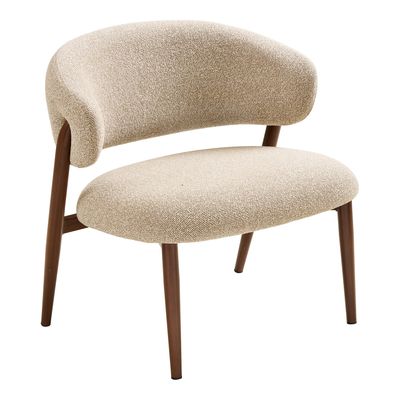 House Nordic Cavi fåtölj mörka ben, Sand