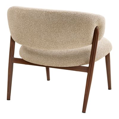 House Nordic Cavi fåtölj mörka ben, Sand