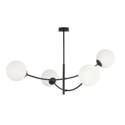 Emibig Lighting Taklampa HUNTER 4 SVART/OPAL