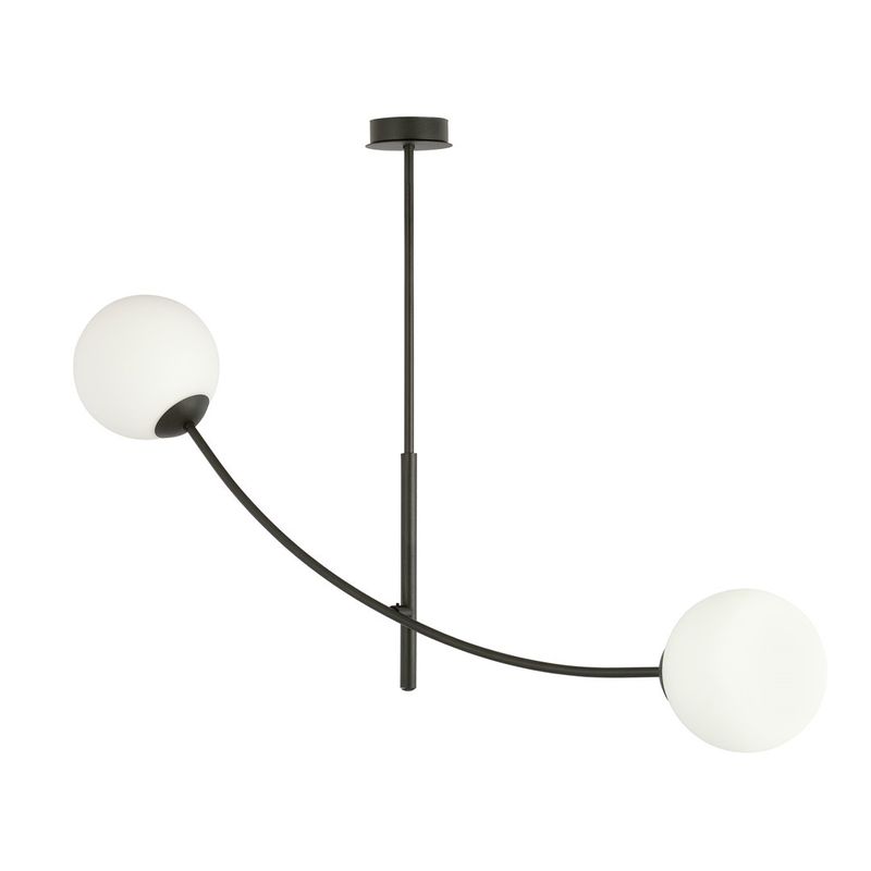 Emibig Lighting Taklampa HUNTER 2 SVART/OPAL