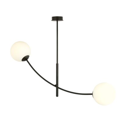 Emibig Lighting Taklampa HUNTER 2 SVART/OPAL