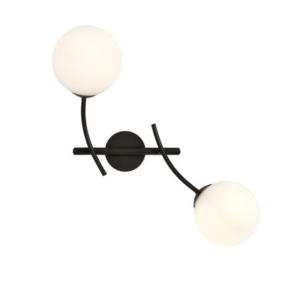 Emibig Lighting Taklampa HUNTER K2 SVART/OPAL