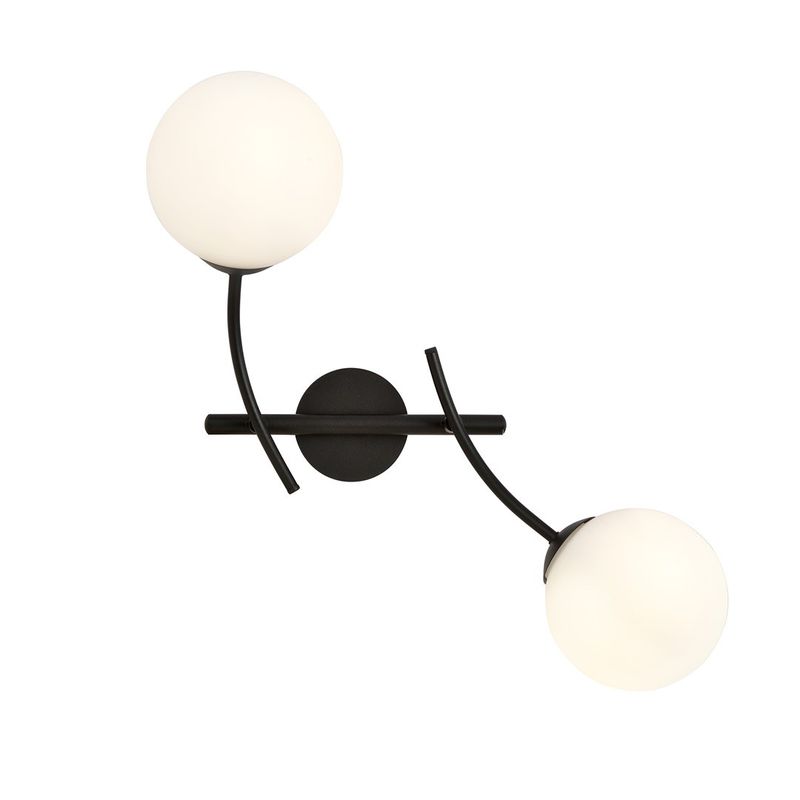 Emibig Lighting Taklampa HUNTER K2 SVART/OPAL
