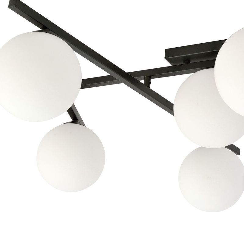 Emibig Lighting Taklampa SMART 4 SVART/OPAL