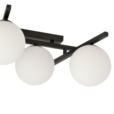 Emibig Lighting Taklampa SMART 5 SVART/OPAL