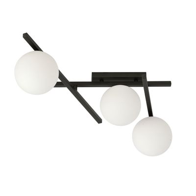 Emibig Lighting Taklampa SMART 3 SVART/OPAL