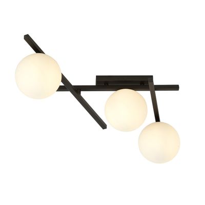 Emibig Lighting Taklampa SMART 3 SVART/OPAL