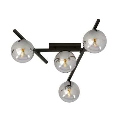 Emibig Lighting Taklampa SMART 4 SVART/GRAFIT