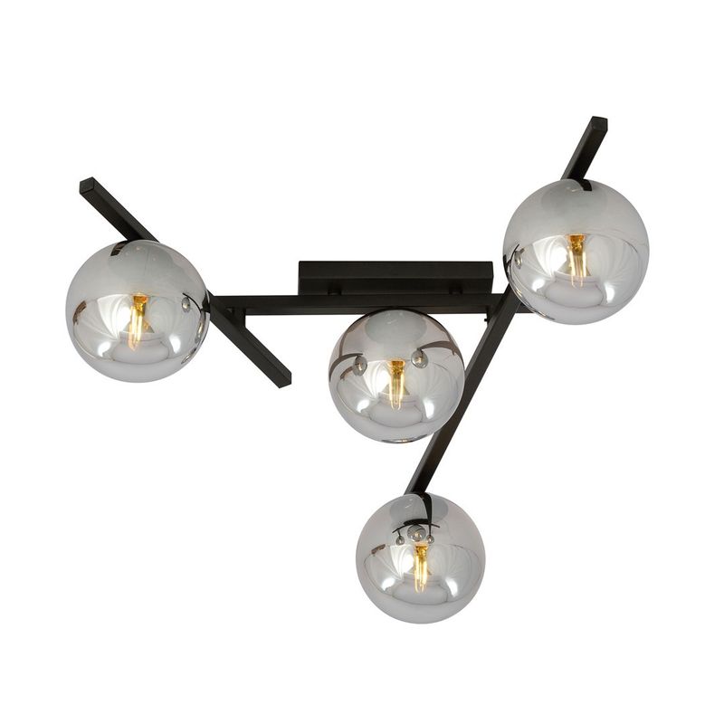 Emibig Lighting Taklampa SMART 4 SVART/GRAFIT