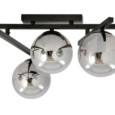 Emibig Lighting Taklampa SMART 4 SVART/GRAFIT