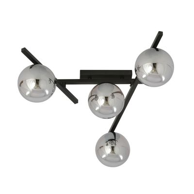 Emibig Lighting Taklampa SMART 4 SVART/GRAFIT