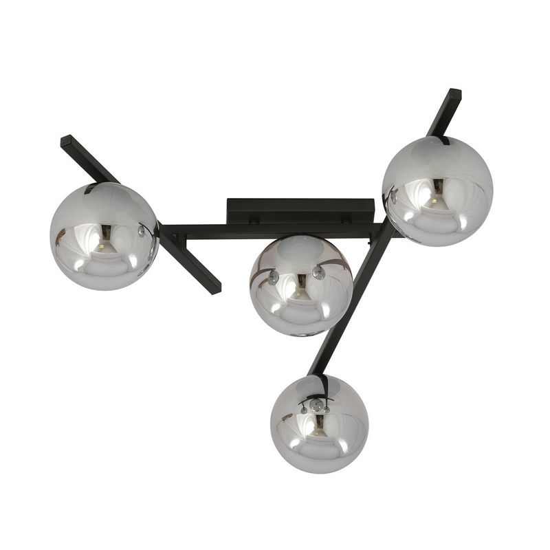 Emibig Lighting Taklampa SMART 4 SVART/GRAFIT