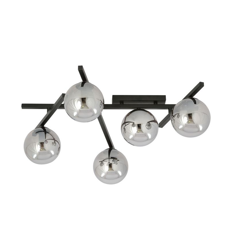 Emibig Lighting Taklampa SMART 5 SVART/GRAFIT