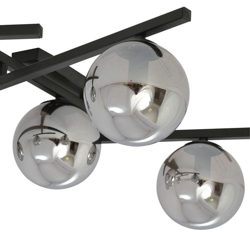 Emibig Lighting Taklampa SMART 5 SVART/GRAFIT