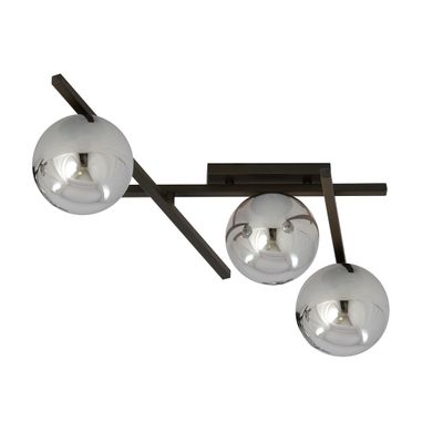 Emibig Lighting Taklampa SMART 3 SVART/GRAFIT