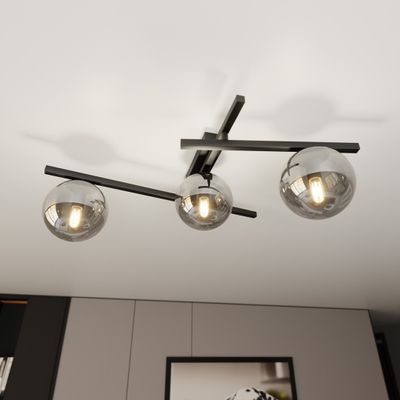 Emibig Lighting Taklampa SMART 3 SVART/GRAFIT