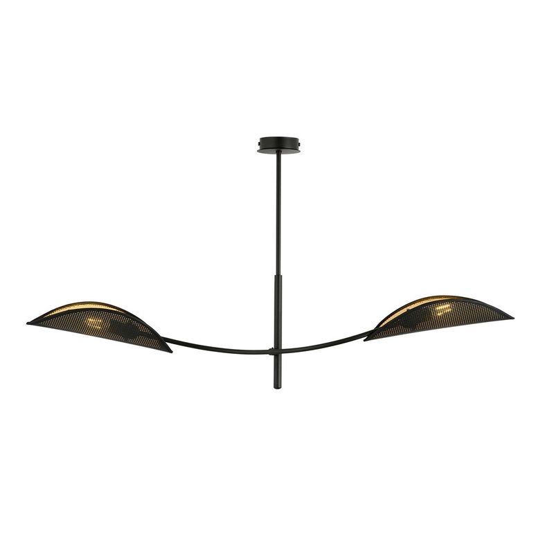Emibig Lighting Taklampa LOTUS 2 SVART/GULD