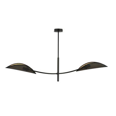 Emibig Lighting Taklampa LOTUS 2 SVART/GULD