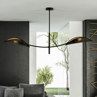 Emibig Lighting Taklampa LOTUS 2 SVART/GULD