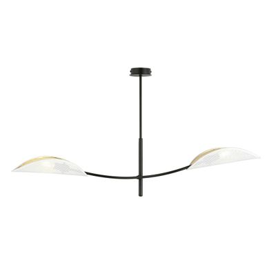 Emibig Lighting Taklampa LOTUS 2 VIT/GULD