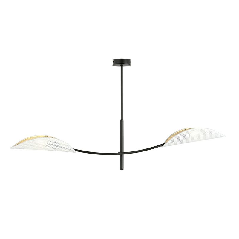 Emibig Lighting Taklampa LOTUS 2 VIT/GULD