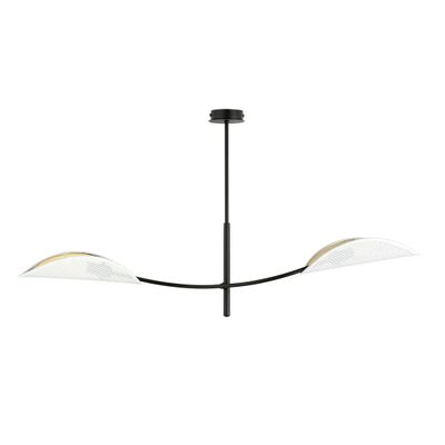 Emibig Lighting Taklampa LOTUS 2 VIT/GULD