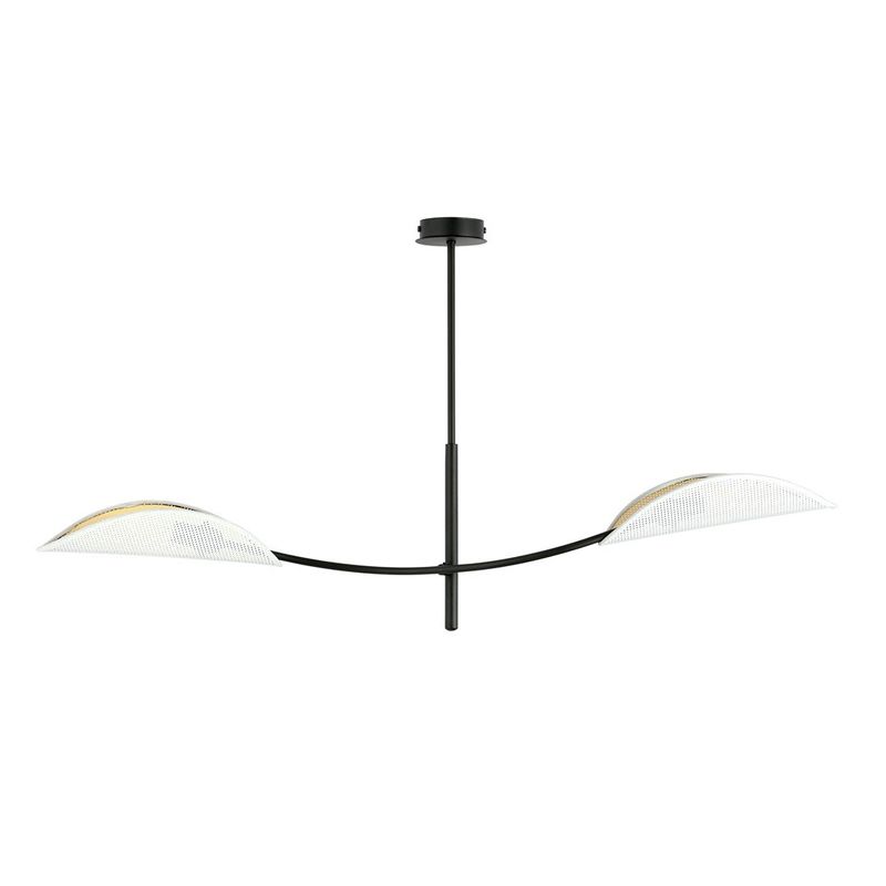 Emibig Lighting Taklampa LOTUS 2 VIT/GULD