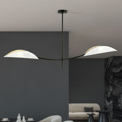Emibig Lighting Taklampa LOTUS 2 VIT/GULD