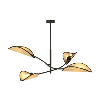Emibig Lighting Taklampa LOTUS 4 SVART/ROTTING