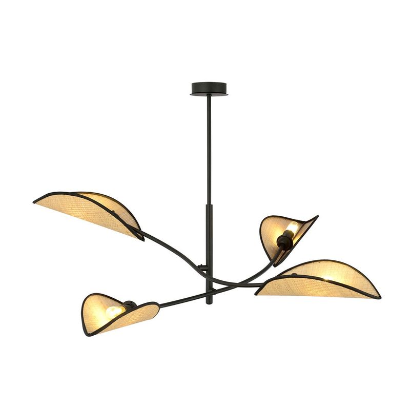 Emibig Lighting Taklampa LOTUS 4 SVART/ROTTING