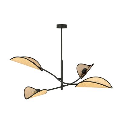 Emibig Lighting Taklampa LOTUS 4 SVART/ROTTING