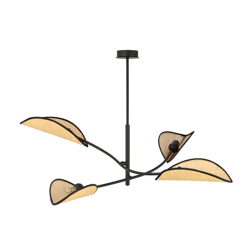 Emibig Lighting Taklampa LOTUS 4 SVART/ROTTING