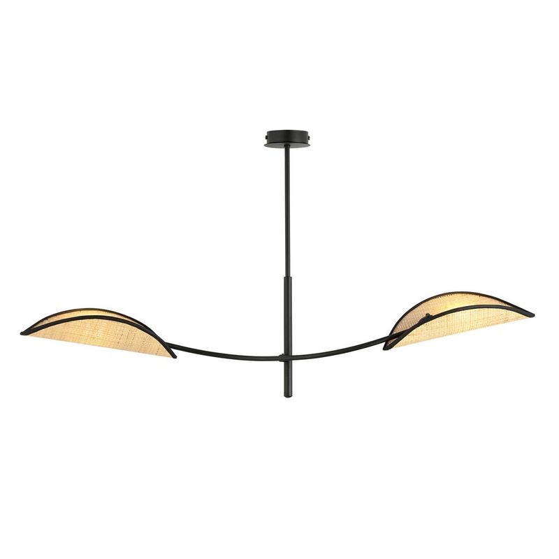 Emibig Lighting Taklampa LOTUS 2 SVART/ROTTING